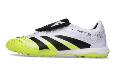 Adidas Predator League Foldover Tongue TF Football Shoes - White/Black/Yellow