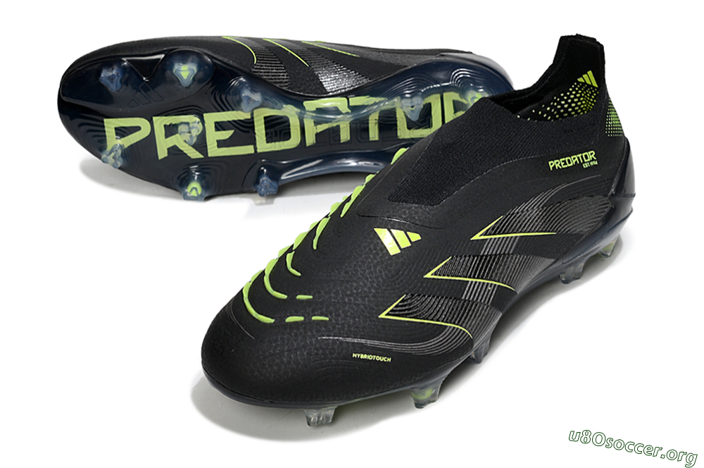 Adidas Predator 25 Elite Laceless FG Football Boots - Black/Silver/Yellow 0
