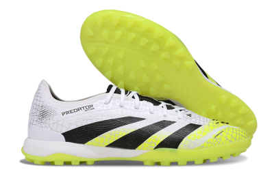 Adidas Predator 25 Elite TF Football Shoes - White/Black/Yellow