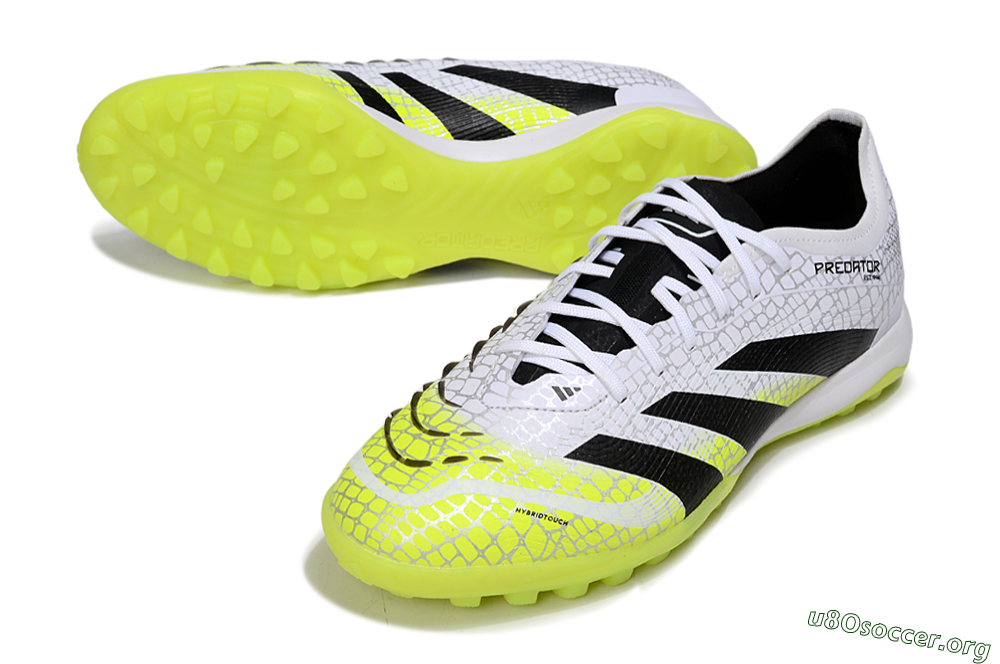 Adidas Predator 25 Elite TF Football Shoes - White/Black/Yellow 0