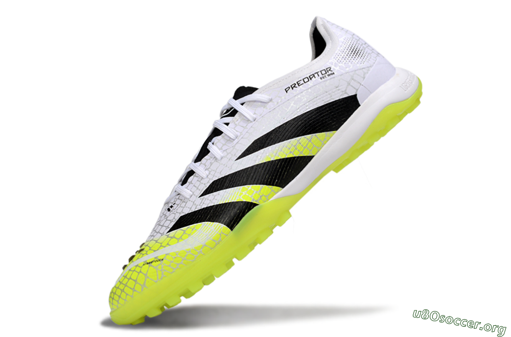 Adidas Predator 25 Elite TF Football Shoes - White/Black/Yellow 5