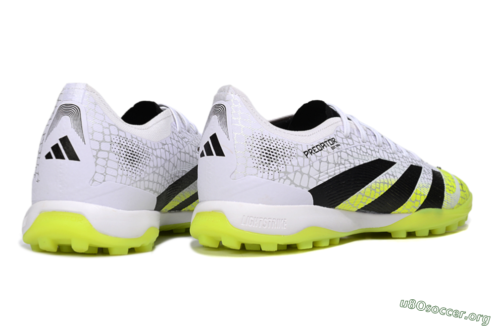 Adidas Predator 25 Elite TF Football Shoes - White/Black/Yellow 6