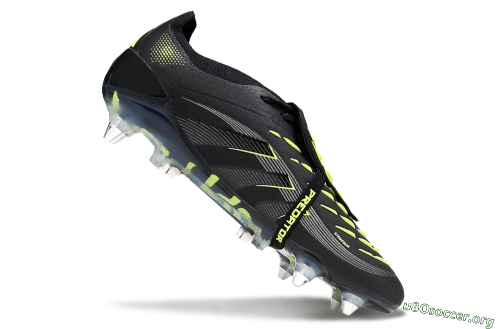 Adidas Predator 25 Elite Foldover Tongue SG Football Boots - Black/Silver/Yellow 4