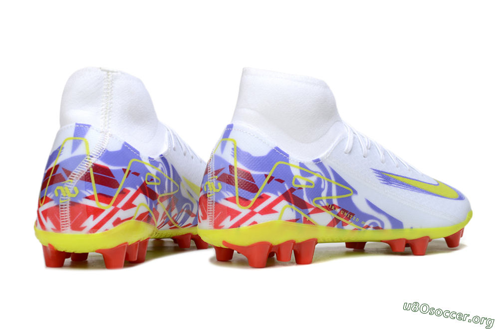 Nike Air Zoom Mercurial Superfly 10 Academy AG Football Boots - White/Purple/Yellow 6
