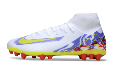 Nike Air Zoom Mercurial Superfly 10 Academy AG Football Boots - White/Purple/Yellow