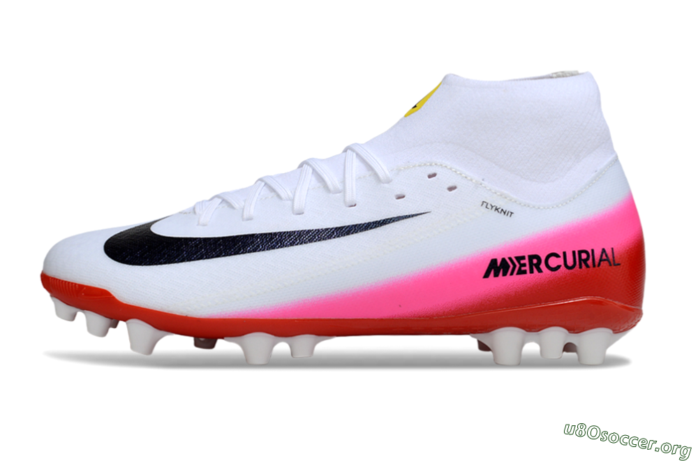 Nike Air Zoom Mercurial Superfly 10 Academy AG Football Boots - White/Black/Pink 3
