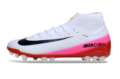 Nike Air Zoom Mercurial Superfly 10 Academy AG Football Boots - White/Black/Pink