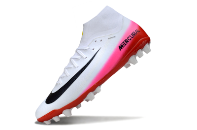 Nike Air Zoom Mercurial Superfly 10 Academy AG Football Boots - White/Black/Pink