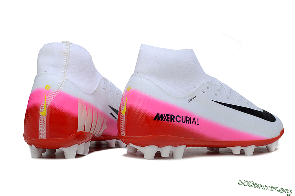 Nike Air Zoom Mercurial Superfly 10 Academy AG Football Boots - White/Black/Pink 6