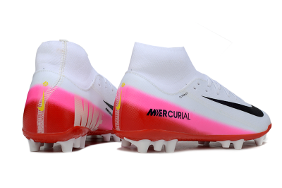 Nike Air Zoom Mercurial Superfly 10 Academy AG Football Boots - White/Black/Pink