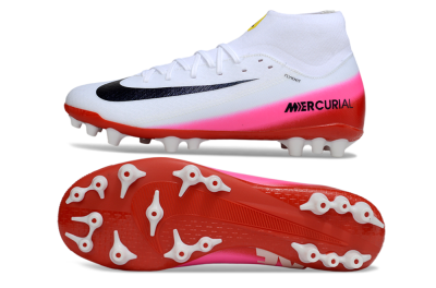 Nike Air Zoom Mercurial Superfly 10 Academy AG Football Boots - White/Black/Pink