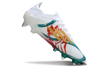 Adidas F50 Elite SG Football Boots - White/Green/Gold/Red