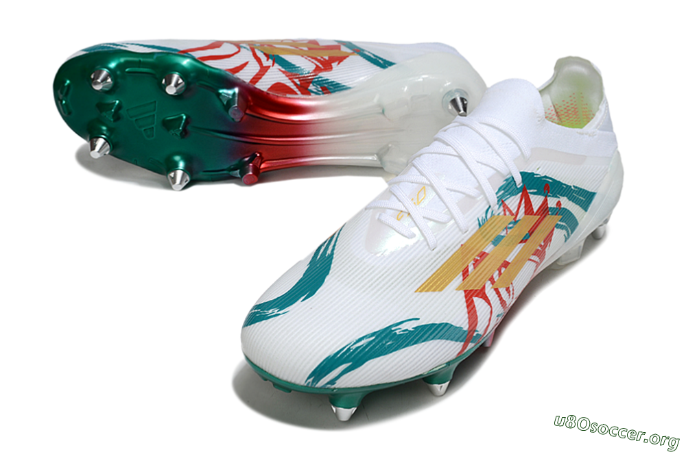 Adidas F50 Elite SG Football Boots - White/Green/Gold/Red 0