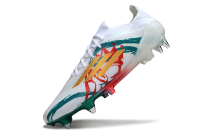 Adidas F50 Elite SG Football Boots - White/Green/Gold/Red