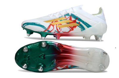 Adidas F50 Elite SG Football Boots - White/Green/Gold/Red