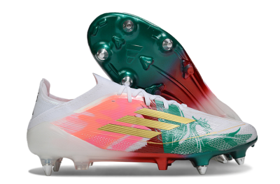 Adidas F50 Elite SG Football Boots - White/Green/Gold/Red
