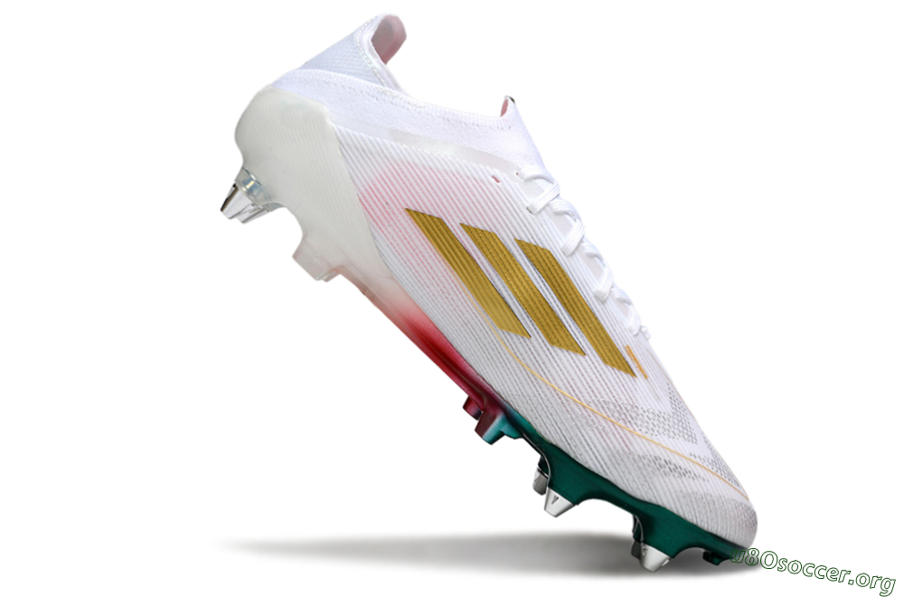 Adidas F50 Elite SG Football Boots - White/Green/Gold/Red 4