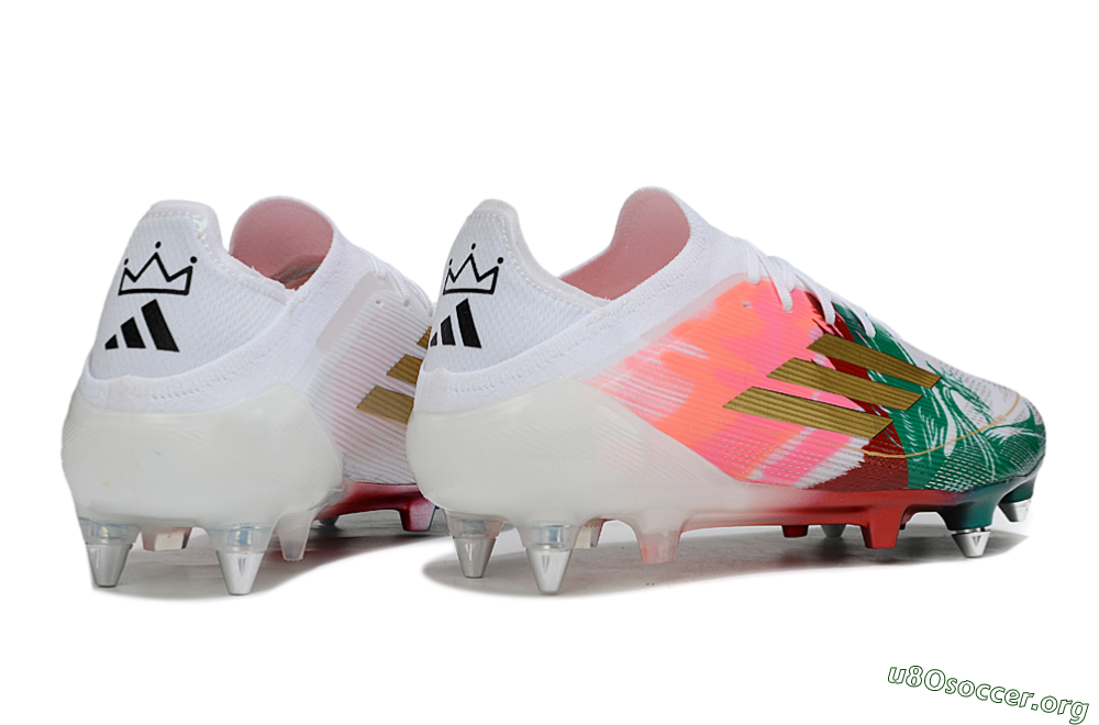 Adidas F50 Elite SG Football Boots - White/Green/Gold/Red 6