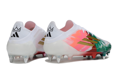 Adidas F50 Elite SG Football Boots - White/Green/Gold/Red