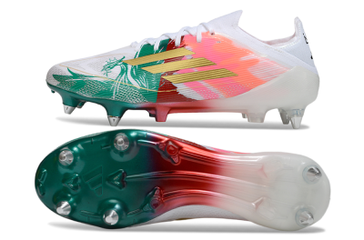 Adidas F50 Elite SG Football Boots - White/Green/Gold/Red