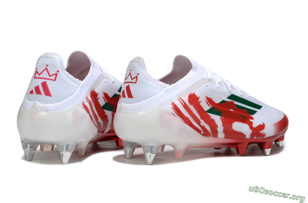 Adidas F50 Elite SG Football Boots - White/Green/Red 6