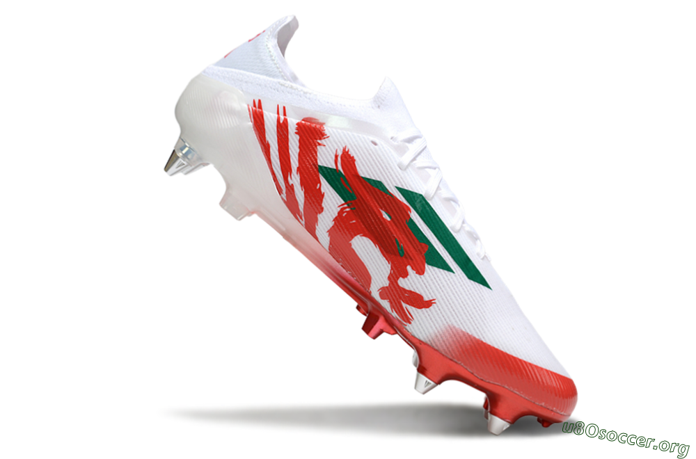Adidas F50 Elite SG Football Boots - White/Green/Red 4