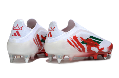 Adidas F50 Elite Laceless SG Football Boots - White/Green/Red
