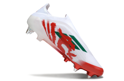Adidas F50 Elite Laceless SG Football Boots - White/Green/Red