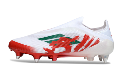 Adidas F50 Elite Laceless SG Football Boots - White/Green/Red