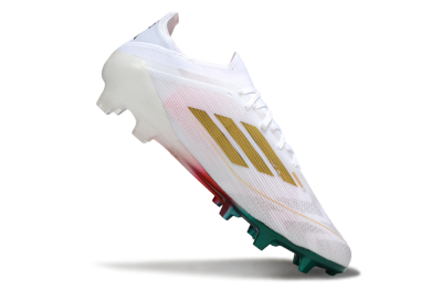 Adidas F50 Elite FG Football Boots - White/Green/Gold/Red