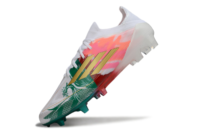 Adidas F50 Elite FG Football Boots - White/Green/Gold/Red