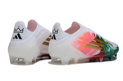 Adidas F50 Elite FG Football Boots - White/Green/Gold/Red