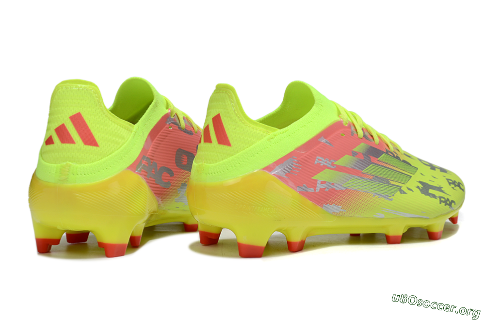 Adidas F50 Elite FG Football Boots - Yellow/Silver/Red 6