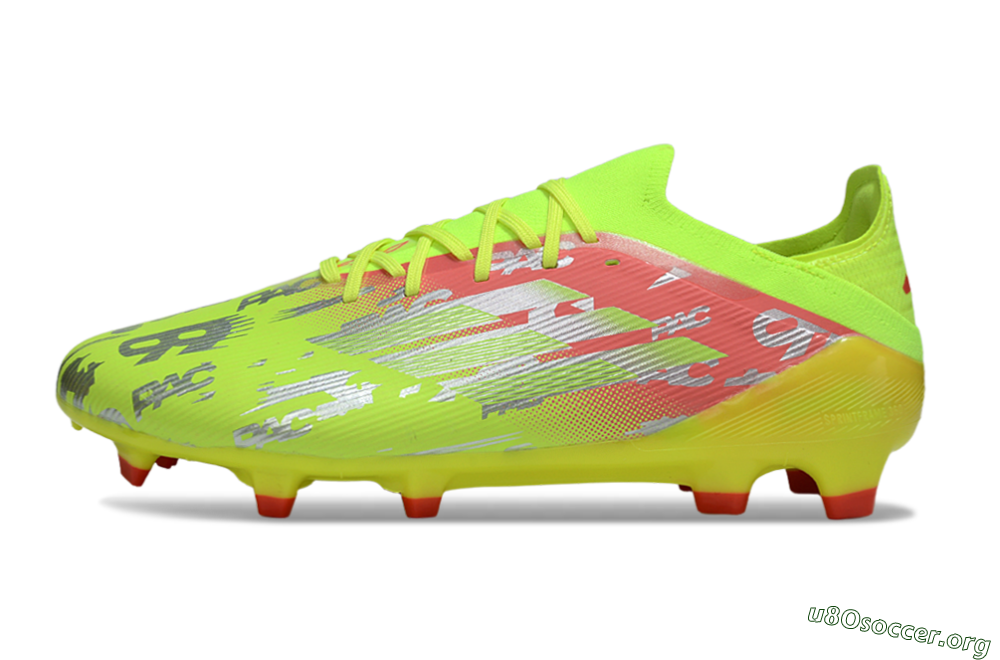 Adidas F50 Elite FG Football Boots - Yellow/Silver/Red 3