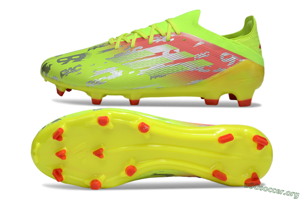 Adidas F50 Elite FG Football Boots - Yellow/Silver/Red 1