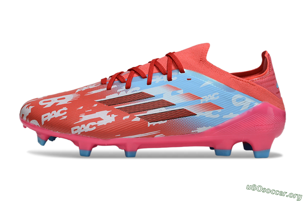 Adidas F50 Elite FG Football Boots - Red/Blue/Pink 3