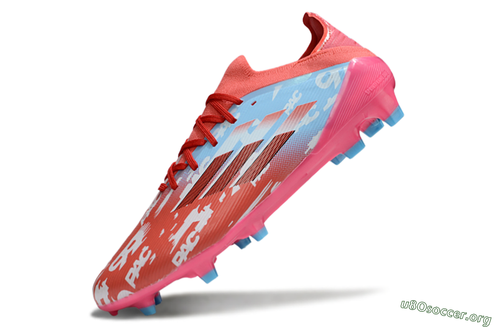Adidas F50 Elite FG Football Boots - Red/Blue/Pink 5