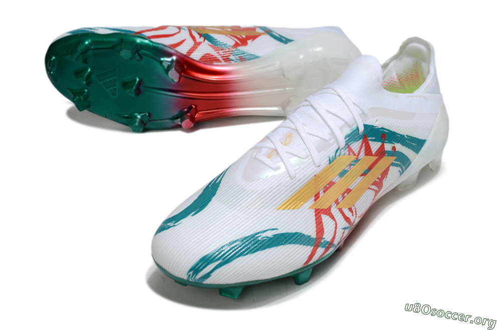 Adidas F50 Elite FG Football Boots - White/Green/Gold/Red 0
