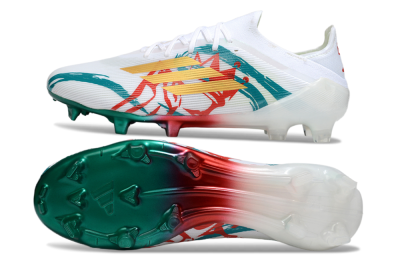 Adidas F50 Elite FG Football Boots - White/Green/Gold/Red