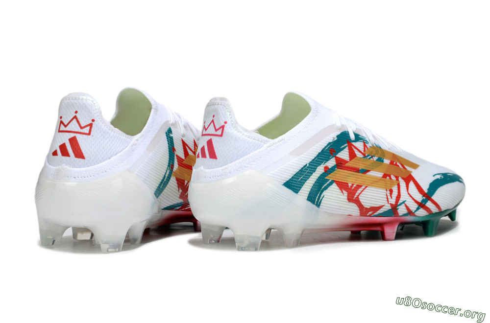 Adidas F50 Elite FG Football Boots - White/Green/Gold/Red 6