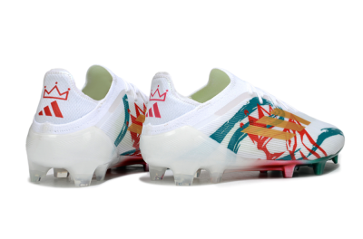 Adidas F50 Elite FG Football Boots - White/Green/Gold/Red