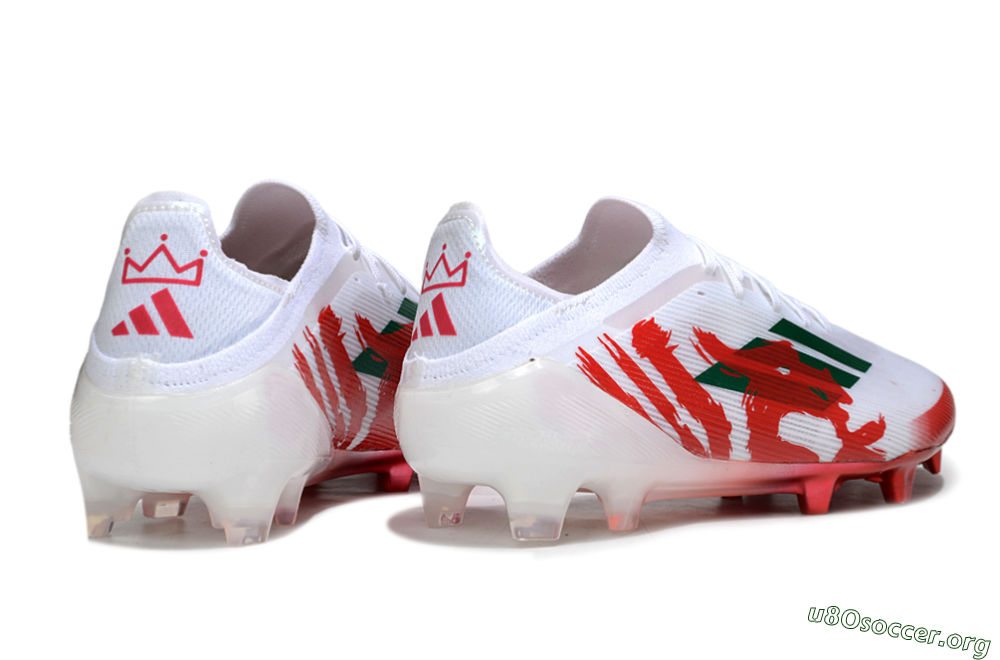 Adidas F50 Elite FG Football Boots - White/Green/Red 6