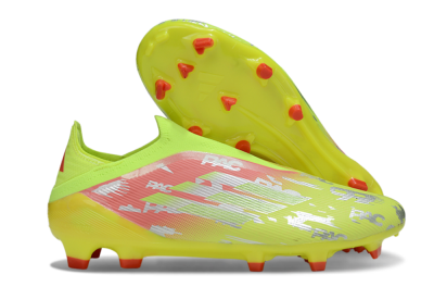 Adidas F50 Elite Laceless FG Football Boots - Yellow/Silver/Red