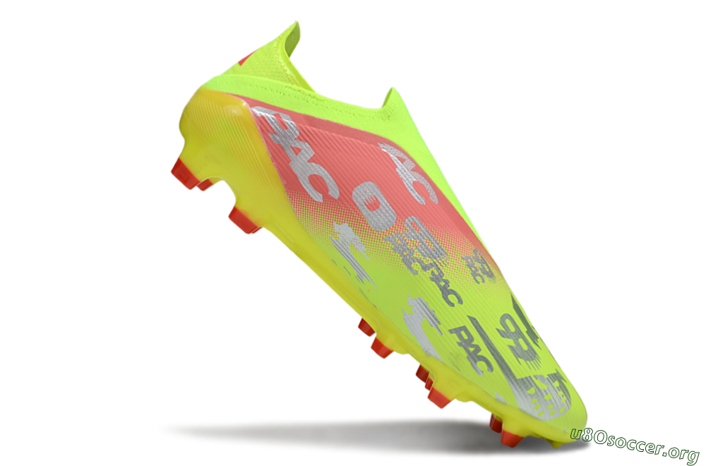 Adidas F50 Elite Laceless FG Football Boots - Yellow/Silver/Red 4
