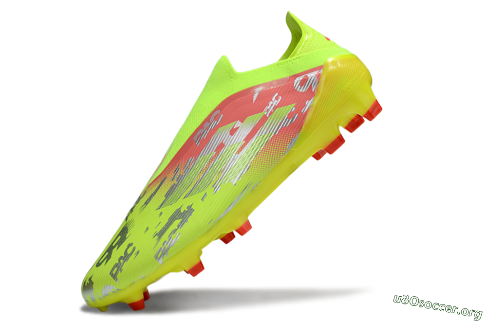 Adidas F50 Elite Laceless FG Football Boots - Yellow/Silver/Red 5