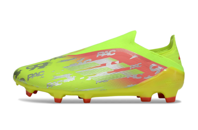 Adidas F50 Elite Laceless FG Football Boots - Yellow/Silver/Red