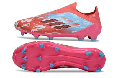 Adidas F50 Elite Laceless FG Football Boots - Red/Blue/Pink