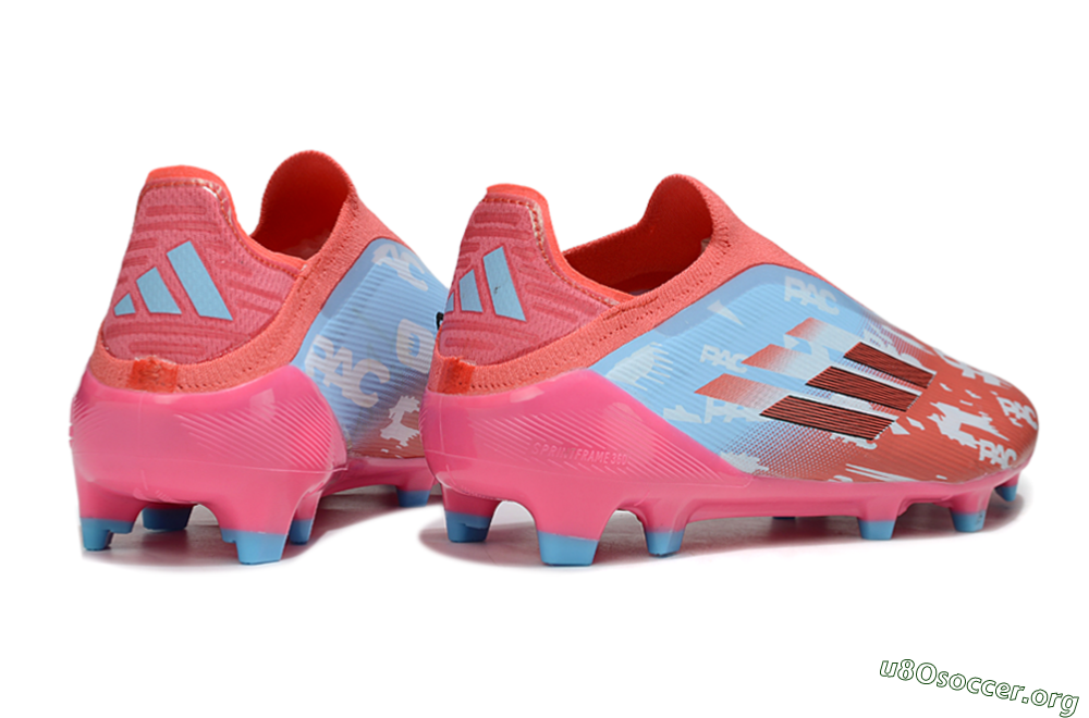 Adidas F50 Elite Laceless FG Football Boots - Red/Blue/Pink 6