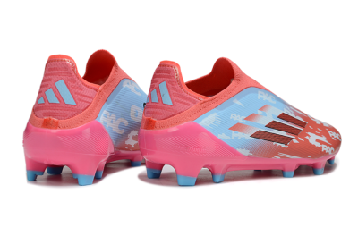 Adidas F50 Elite Laceless FG Football Boots - Red/Blue/Pink