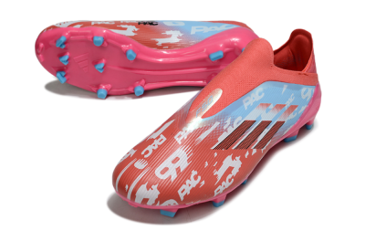 Adidas F50 Elite Laceless FG Football Boots - Red/Blue/Pink